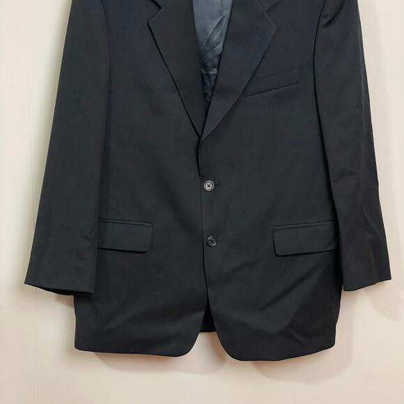 Ralph Ralph Lauren 42R black blazer single breast 100% wool professional classic - Picture 3 of 10